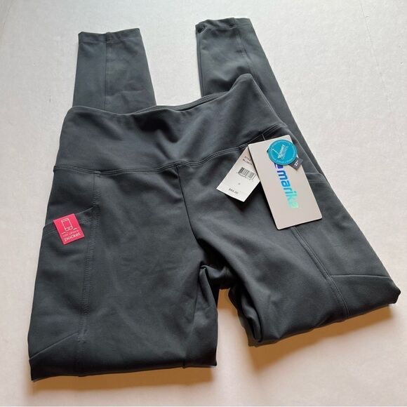 Marika Women's Leggings Gray Small 27" Tummy Control - Picture 1 of 8